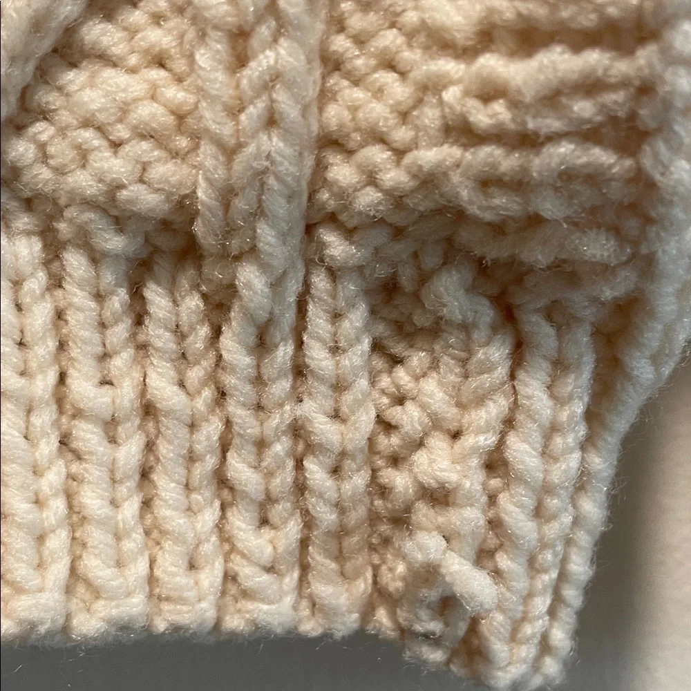 Cozy Cream Cable Knit Sweater